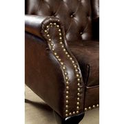 Rustic Brown Traditional Accent Chair additional photo 2 of 6