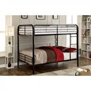 Contemporary full/full bunk bed in black finish by Furniture of America additional picture 3