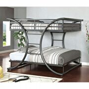 Full/full bunk bed in gun metal finish by Furniture of America additional picture 2