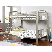 Twin/twin bunk bed in metallic gold finish by Furniture of America additional picture 3