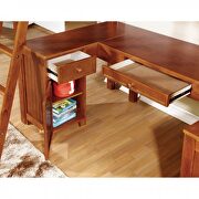 Twin/workstation loft bed in oak finish by Furniture of America additional picture 2