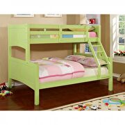 Solid wood bunk bed in green finish by Furniture of America additional picture 2
