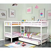 Quadruple twin bunk bed in white finish by Furniture of America additional picture 2