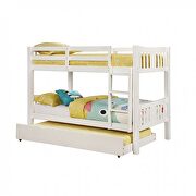 Twin/twin bunk bed in white finish by Furniture of America additional picture 2