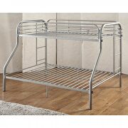 Silver transitional twin/full bunk bed by Furniture of America additional picture 3