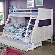 White plank style construction twin/full bunk bed by Furniture of America additional picture 2