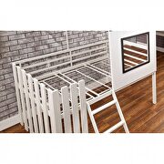 House design twin bunk kids bed in white/ gray finish by Furniture of America additional picture 5
