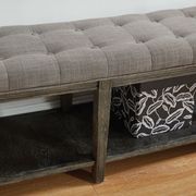Gray Rustic Bench by Furniture of America additional picture 2