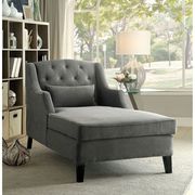 Warm Gray Traditional Chaise by Furniture of America additional picture 3