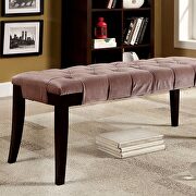 Brown padded flannelette contemporary bench additional photo 2 of 2