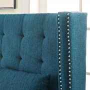 Teal traditional love seat bench by Furniture of America additional picture 2