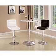 White round top contemporary bar table by Furniture of America additional picture 3