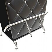 Black/ chrome contemporary bar table by Furniture of America additional picture 4