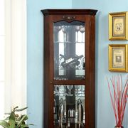 Walnut Traditional Curio by Furniture of America additional picture 2