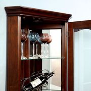 Walnut Traditional Curio by Furniture of America additional picture 3