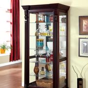 Dark cherry traditional curio by Furniture of America additional picture 2