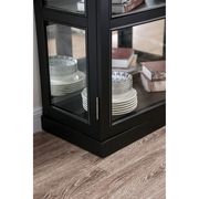 Black transitional curio cabinet by Furniture of America additional picture 2