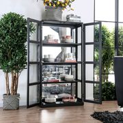 Black transitional curio cabinet by Furniture of America additional picture 3