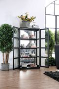 Black transitional curio cabinet by Furniture of America additional picture 4