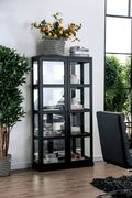 Black transitional curio cabinet by Furniture of America additional picture 6