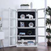 White transitional curio cabinet by Furniture of America additional picture 3
