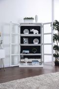 White transitional curio cabinet by Furniture of America additional picture 4
