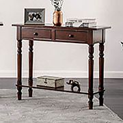 Cherry transitional desk / side console table additional photo 3 of 6