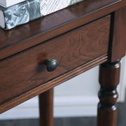 Cherry transitional desk / side console table additional photo 4 of 6