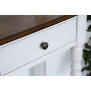 White transitional desk / side console table by Furniture of America additional picture 2