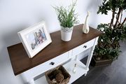 White transitional desk / side console table by Furniture of America additional picture 4