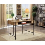 Rustic Oak/Black Maeve Industrial Desk by Furniture of America additional picture 3