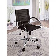 Black contemporary office chair by Furniture of America additional picture 2