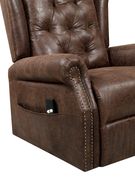 Brown traditional power recliner chair by Furniture of America additional picture 5