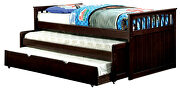 Dark walnut finished 3-layer nesting daybed by Furniture of America additional picture 6