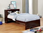Corner design transitional daybed in brown finish additional photo 4 of 8