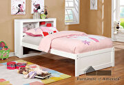 Corner design transitional daybed in white finish additional photo 4 of 8