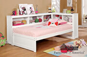 Corner design transitional daybed in white finish by Furniture of America additional picture 9