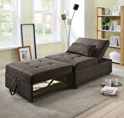 Dark gray transitional futon sofa by Furniture of America additional picture 6