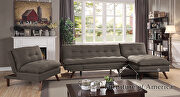 Black/light oak transitional futon sofa by Furniture of America additional picture 12