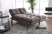 Black/light oak transitional futon sofa by Furniture of America additional picture 13