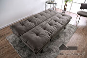 Black/light oak transitional futon sofa by Furniture of America additional picture 14