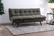 Black/light oak transitional futon sofa by Furniture of America additional picture 15