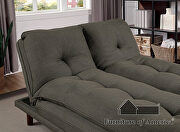 Black/light oak transitional futon sofa by Furniture of America additional picture 4