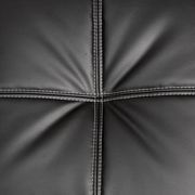 Black/chrome contemporary futon sofa, black by Furniture of America additional picture 2