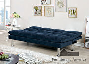 Navy contemporary futon sofa additional photo 3 of 12