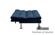 Navy contemporary futon sofa by Furniture of America additional picture 7