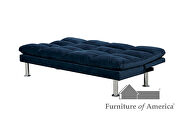 Navy contemporary futon sofa by Furniture of America additional picture 9