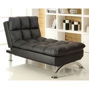Black Contemporary Sofa Futon by Furniture of America additional picture 4