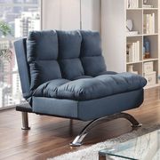 Blue Contemporary Sofa Futon by Furniture of America additional picture 2