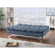 Blue Contemporary Sofa Futon by Furniture of America additional picture 5